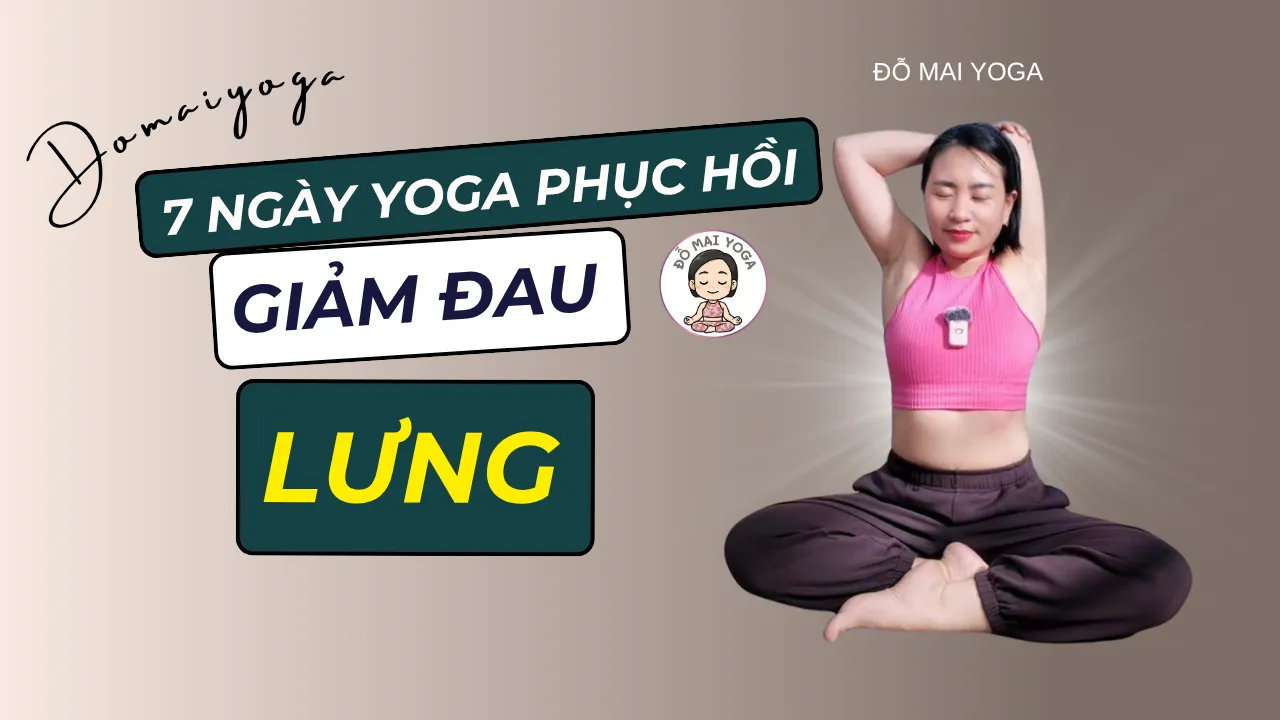 7 Ngày Yoga Phục Hồi Giảm Đau Lưng - Học Miễn Phí