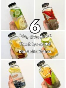 6 công thức detox thanh lọc cơ thể đào thải mỡ thừa